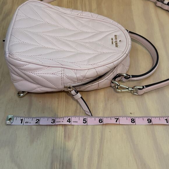 Kate Spade Briar Lane Quilted Mini Convertible Light Pink Backpack - Picture 10 of 10